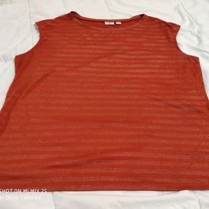 Dressy burnt orange tank 22/24